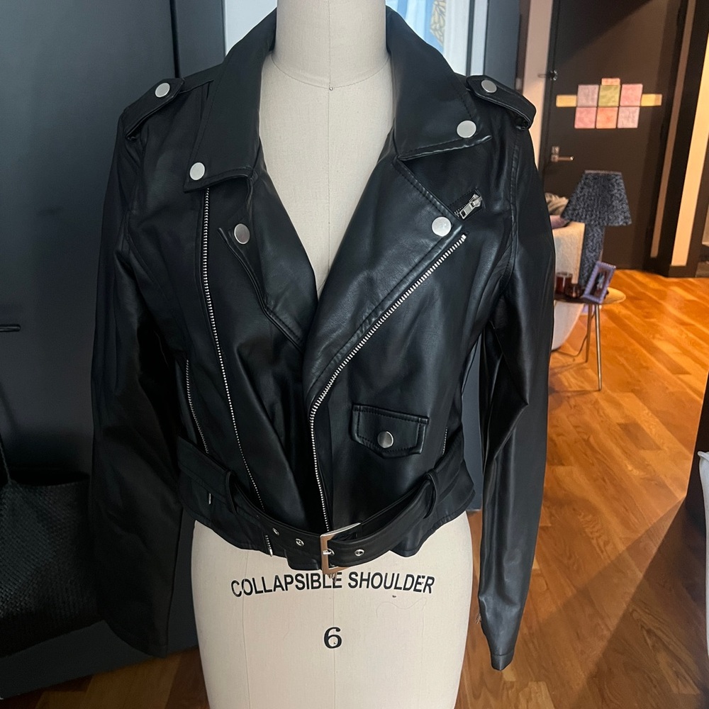 Women's Black Leather Jacket